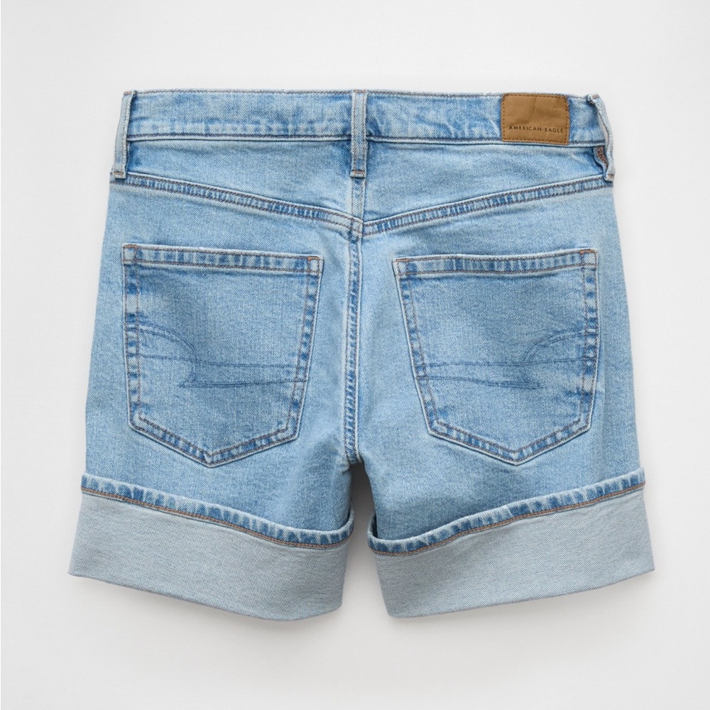 Light Blue Denim Women's Shorts - Picture 4 of 6